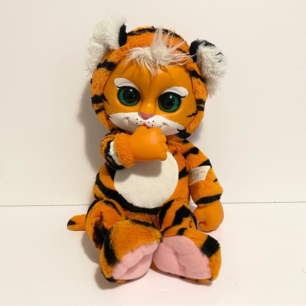 Jakks Pacific Toys Animal Babies Nursery Tiger Baby Doll Plush Stuffed Orange